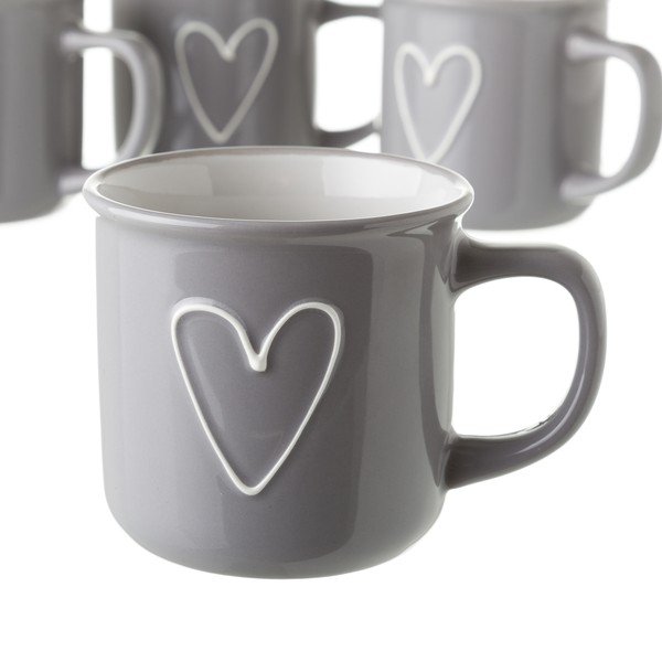 Hall keraamiline kruus Unimasa Heart, 325 ml Ceramic - Casa Selección