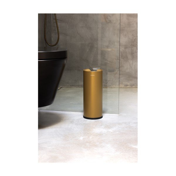 Kuldse värvi terasest tualettpaberi hoidja ReNew - Brabantia-image-3