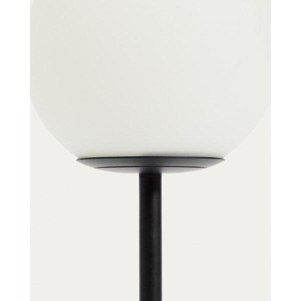 Valge/must laualamp klaasist varjuga (kõrgus 35 cm) Brisia - Kave Home-image-2