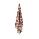 Taaskasutatud puuvillast pruun tekk 130x160 cm Salobre - Bloomingville