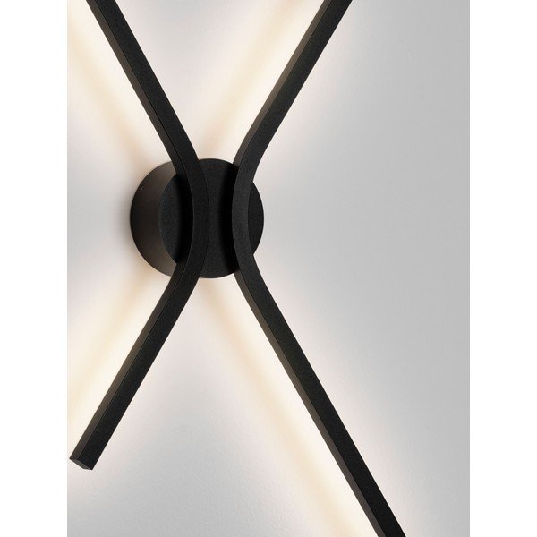 Matt must alumiiniumist hämardatav LED-seinavalgusti Akro - Nova Luce-image-2