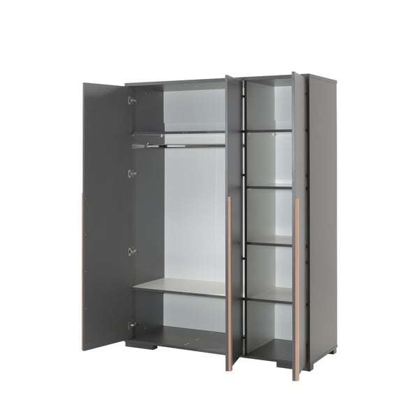 Tumehall laste riidekapp 146x195 cm London - Vipack-image-2