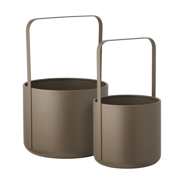 Metallist lillepoti ümbrised komplektis 2 tk ø 24,5 cm Tule – House Nordic