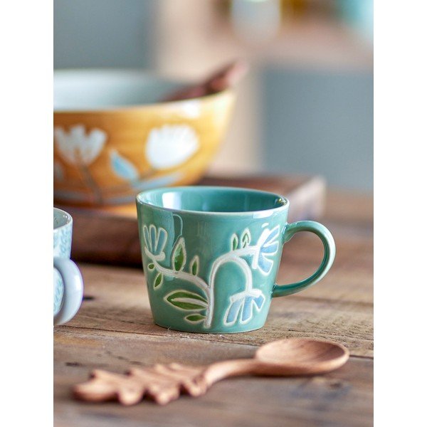 Roheline keraamiline tass 380 ml Tangier - Bloomingville-image-1