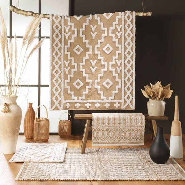 Beež džuudist vaip 60x90 cm Medine - douceur d'intérieur-image-1