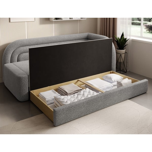 Hall bouclé-diivan, muudetav/koos panipaigaga, parem nurk, 223 cm-image-4