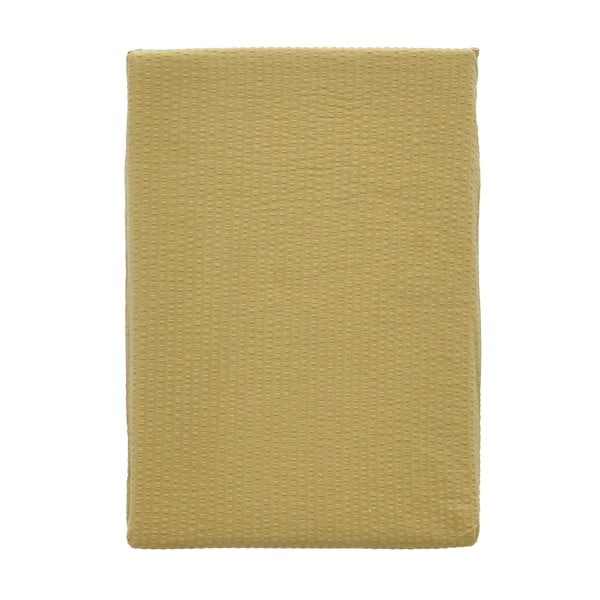 Kollane orgaaniline puuvillane voodipesu 200x140 cm Wave Straw - Södahl-image-2