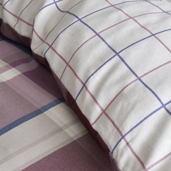 Lilla üheinimesevoodipesu 135x200 cm Check - Catherine Lansfield-image-3