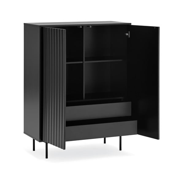 Must kõrge kapp 97x130 cm Sierra - Teulat-image-4