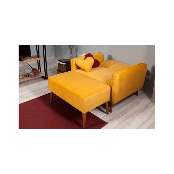 Žluté rozkládací křeslo Sifi-image-2