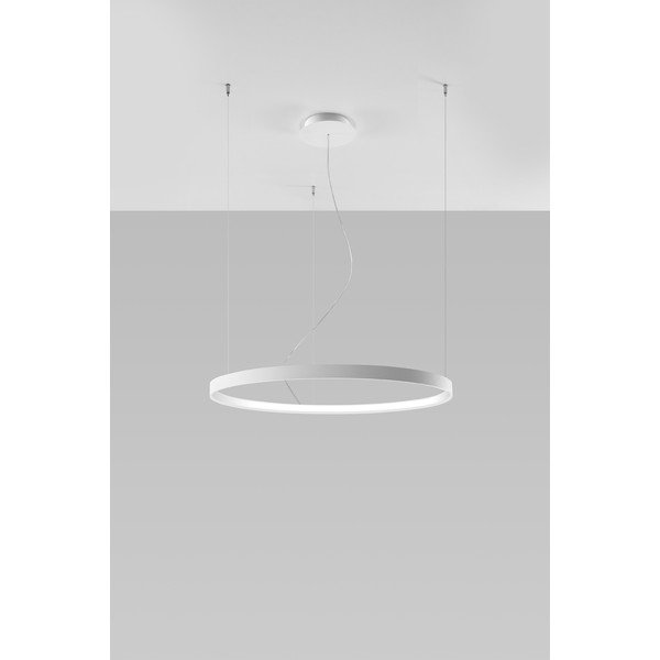 Valge rippvalgusti , ø 80 cm Ganica - Sollux-image-1