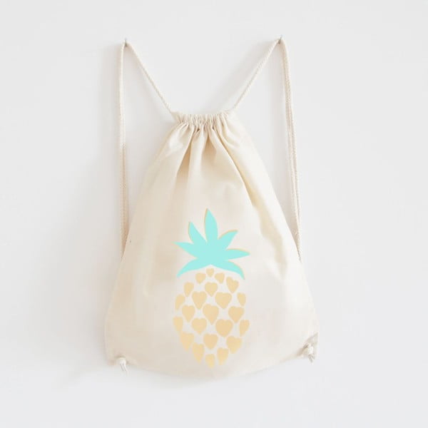 Plátěný batoh Ananas Gold