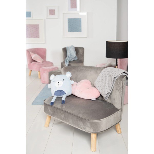 Helehall sametist laste diivan 70 cm Lil Sofa - Roba-image-3