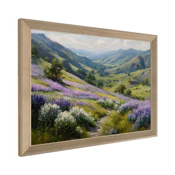 Trükitud pilt raamiga 75x56 cm Violet Hills - Styler-image-3