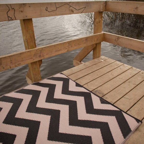 Černo-béžový oboustranný koberec vhodný i do exteriéru Green Decore Tara, 120 x 180 cm-image-3