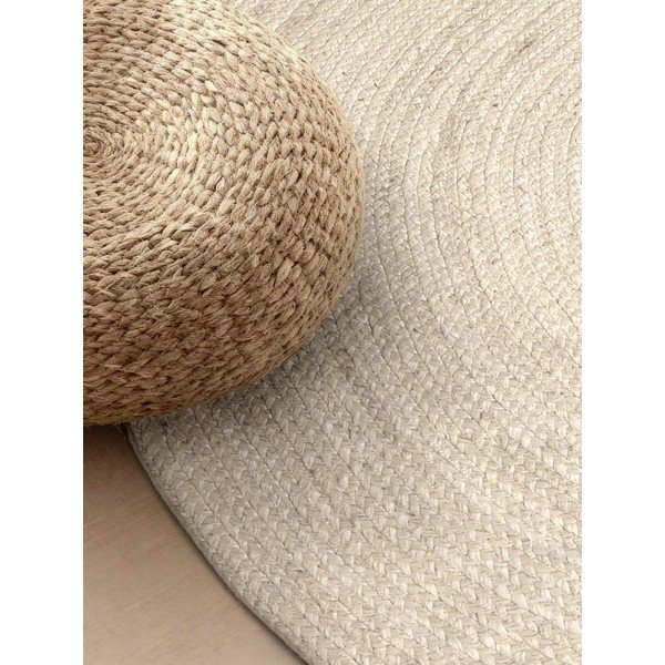 Kreemikas kahepoolne/käsitsi kootud džuudist vaip 160x230 cm Braided - Hanse Home-image-3