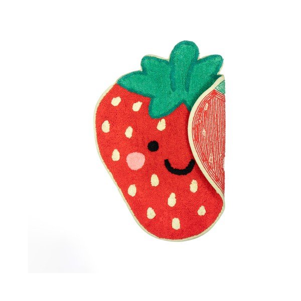 Punane puuvillane lastevaip 60x52 cm Strawberry - Sass & Belle-image-1