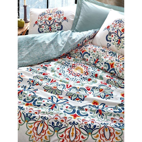 Puuvillane voodipesu koos linaga Cotton Box Sezan, 200 x 220 cm - Mijolnir-image-1