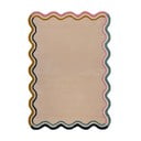 Kreem käsitsi kootud villane vaip 200x290 cm Leo Scallop - Flair Rugs