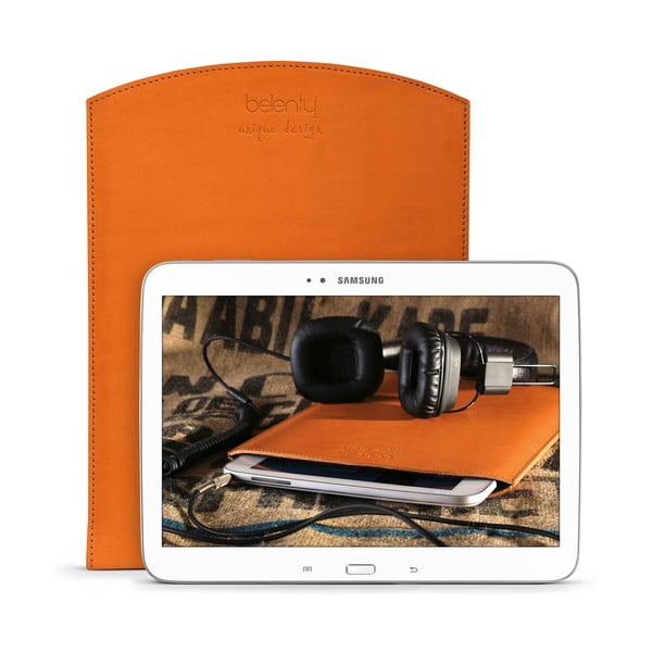 Kožený obal na tablet Samsung Galaxy 10.1 (Tab 3, 4 / Note) Cognac