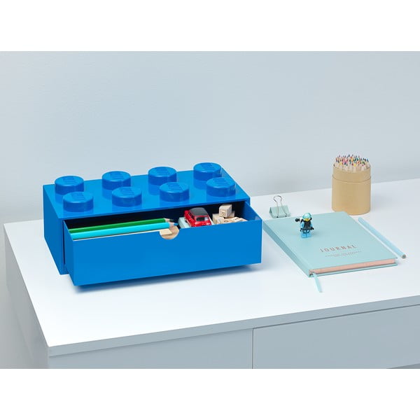 Sinine lauanõude kast sahtliga , 31 x 16 cm - LEGO®-image-1