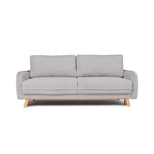 Helehall kordriidest diivanvoodi/panipaigaga 218 cm Tori - Bonami Selection