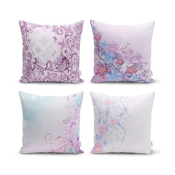 Komplekt 4 dekoratiivset padjakatet Soft Pinky, 45 x 45 cm - Minimalist Cushion Covers