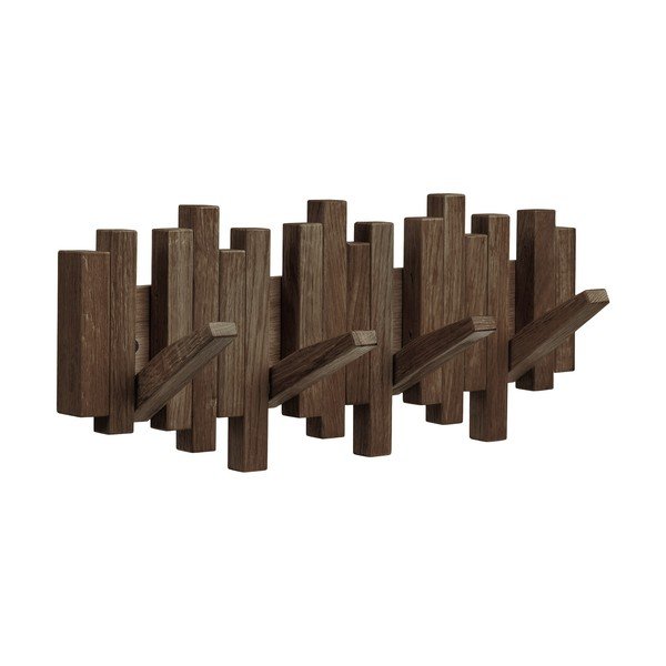 Tumepruun tammepuidust seinariiul 40 cm Caltra - House Nordic