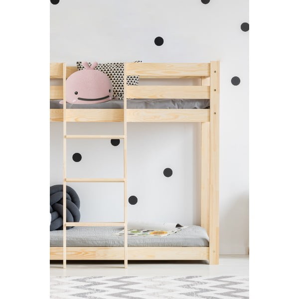 Männipuidust kahekorruseline voodi 90x190 cm CLP - Adeko-image-2