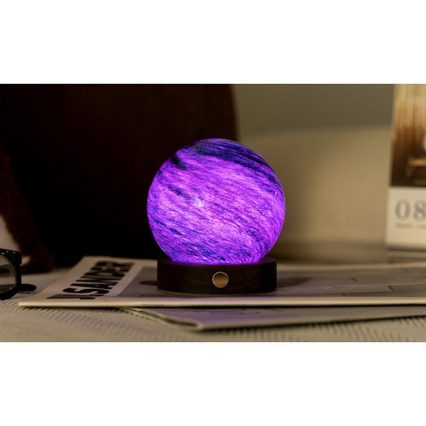 LED-lauavalgusti klaasist varjuga (kõrgus 9 cm) Stellar Ocean - Gingko-image-3