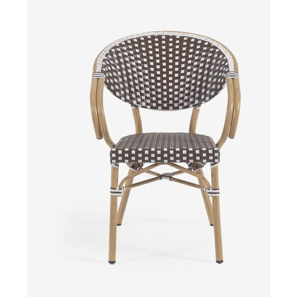 Pruun metallist-plastikust aiatool Marilyn - Kave Home-image-4