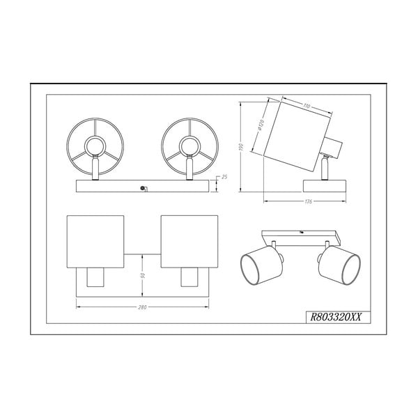 Valge laevalgusti 2 pirnile Spot Tommy - Reality-image-2
