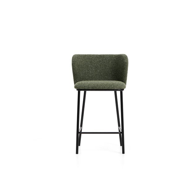 Tumeroheline polsterdatud baaritool (istme kõrgus 65 cm) Ciselia - Kave Home-image-3