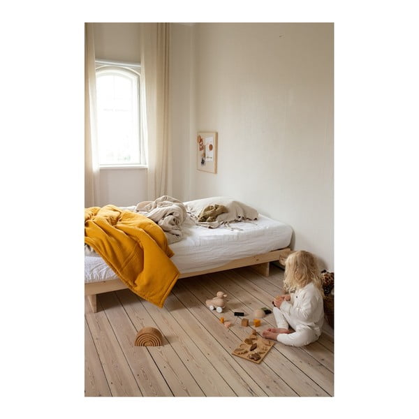 Männipuidust üheinimesevoodi koos voodipõhjaga 90x200 cm Kanso – Karup Design-image-1