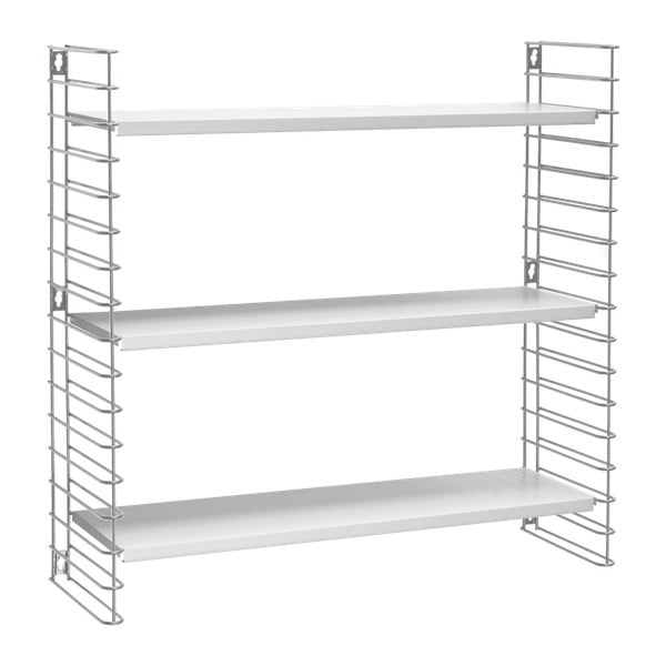 3-korruseline riiul valge riiuliga , laius 70 cm Libro - Metaltex