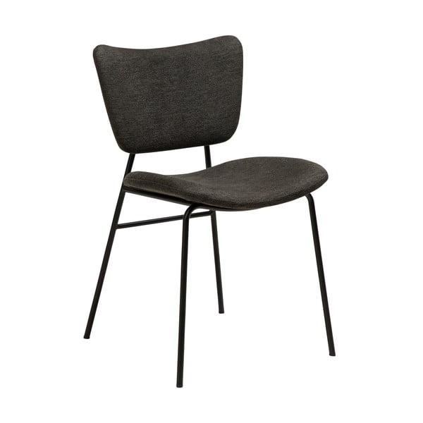 Černá jídelní židle s kovovými nohami DAN-FORM Thrill