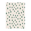 5 lehte beežikas-rohelist pakkepaberit, 50 x 70 cm Christmas Trees - eleanor stuart