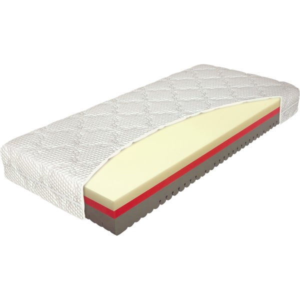 Keskmise kõva/pehme vahtpolsterdusega kahepoolne madrats 80x200 cm Comfort - Materasso-image-1