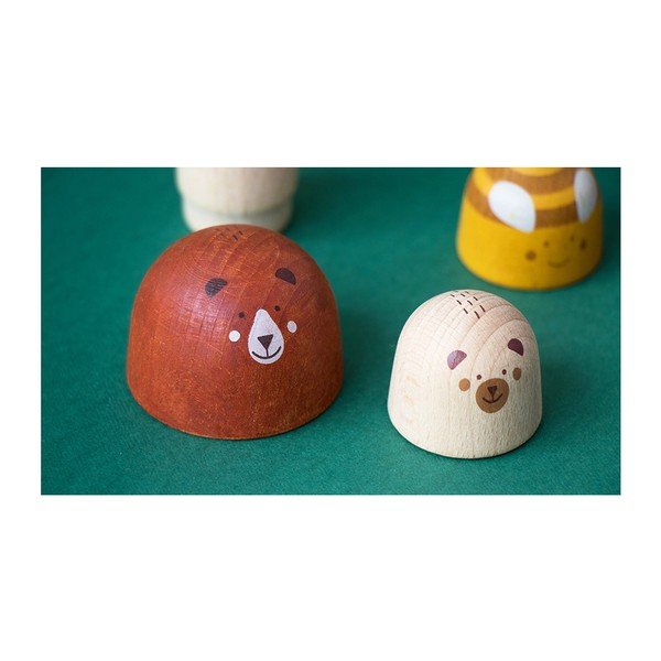 Komplekt 10 puust figuuri Puidust mets - Londji-image-4