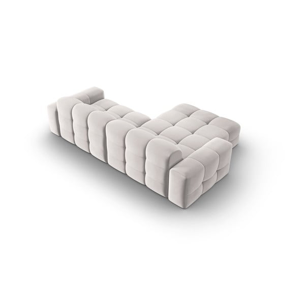 Helehall sametist nurgadiivan (vasakpoolne nurk) Kendal - Micadoni Home-image-4