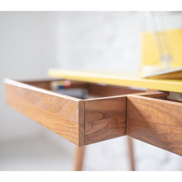 Hall kirjutuslaud tuhkpuust alusega , pikkus 85 cm Luka Oak - Ragaba-image-2