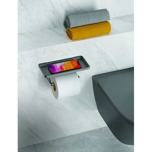 Isekinnitatav roostevabast terasest tualettpaberi hoidja Origin Lava - Metaltex-image-2