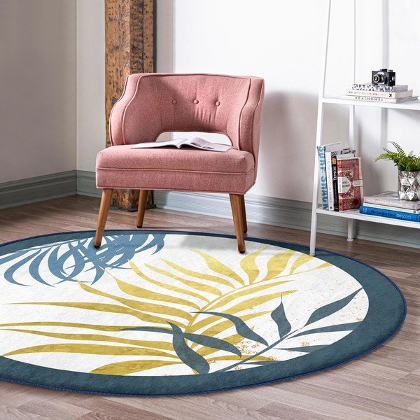 Pestav ümmargune vaip, sobitub robottolmuimejaga ø 120 cm Comfort - Mila Home-image-4