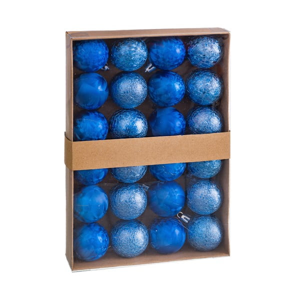 Komplekt 24 sinisest Unimasa Aguas jõulukaunistustest, ø 4 cm - Casa Selección