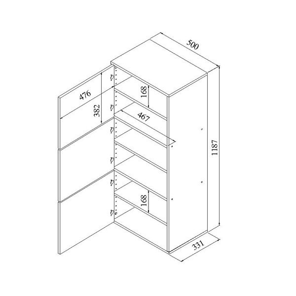 Šedohnědý botník s hnědým korpusem Symbiosis Bamboo-image-3