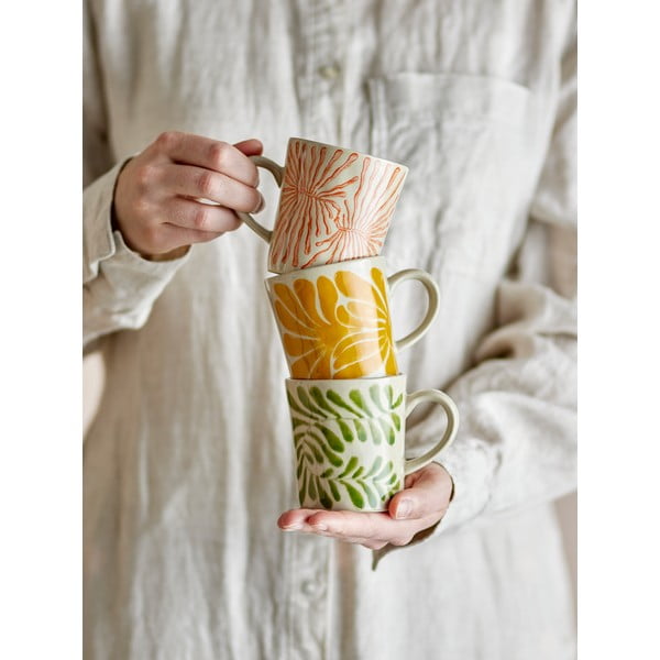 Kivikeraamikast cappuccino tassid 3tk komplektis 205 ml Fauni - Bloomingville-image-1