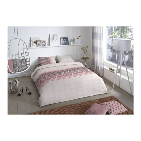 Bavlněné povlečení na dvoulůžko Good Morning Abigale Bordeaux, 200 x 200 cm-image-1