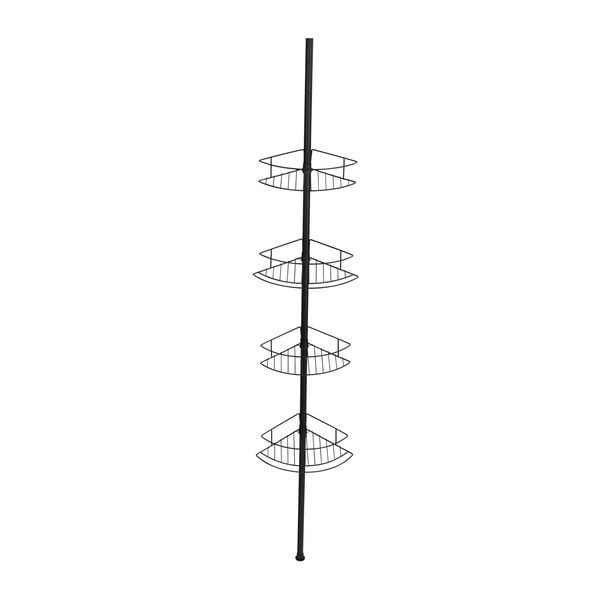 Must teleskoopnurkade riiul Dolcedo dušši jaoks, 23 x 31 cm - Wenko