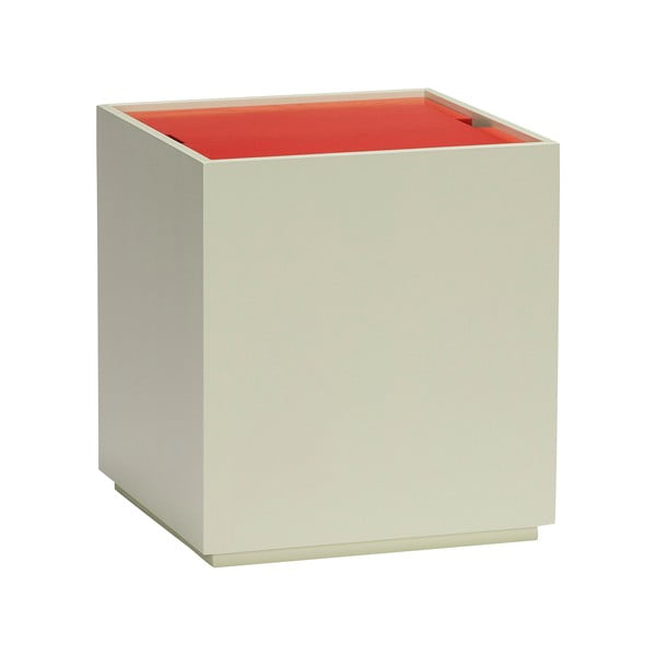 Punane-heleroheline tuhkpuidust kast 40x45 cm Vault - Hübsch-image-2