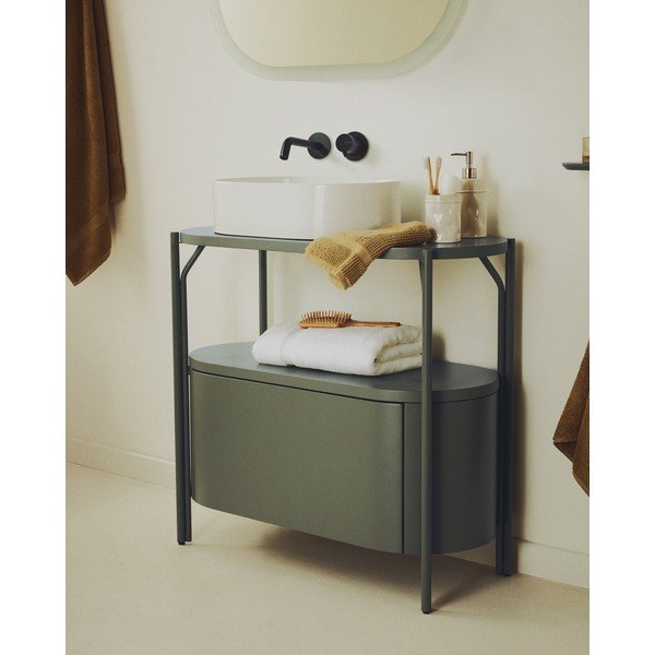 Roheline valamukapp 90x81 cm Arely - Kave Home-image-1